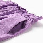 Костюм для девочки (рубашка и шорты) MINAKU, цвет сиреневый, рост 122-128 см - Фото 11