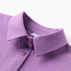 Костюм для девочки (рубашка и шорты) MINAKU, цвет сиреневый, рост 122-128 см - Фото 8
