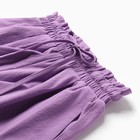 Костюм для девочки (рубашка и шорты) MINAKU, цвет сиреневый, рост 122-128 см - Фото 10