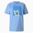 Футболка женская, цвет синий, размер 50 - фото 22498986