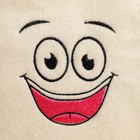 Набор банный "Смайл 3" Шапка с вышивкой, мочалка в коробке - фото 24187765