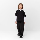 Жилетка для девочки MINAKU: School Collection, цвет чёрный, рост 122 см - Фото 2