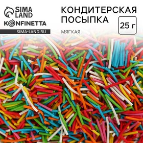 Посыпка кондитерская вермишель «Светлой Пасхи»: красная, белая, зелёная, голубая, жёлтая, 50 г