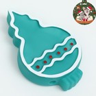 Игрушка для собак «Новогодняя ёлка», 13×8.5×2.4, пищащая, винил, зелёная - Фото 1