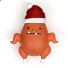 Игрушка для собак пищащая «Новогодняя курочка», 13×10×5.7 см - Фото 2