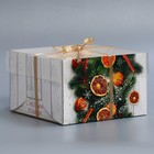 Коробка для капкейка «Хвоя, корица, апельсин», 16 × 16 × 10 см - Фото 3