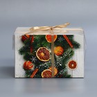 Коробка для капкейка «Хвоя, корица, апельсин», 16 × 16 × 10 см - Фото 4