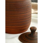 Бочонок, гладкий, красная глина, 2 л - фото 24073868