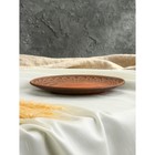 Тарелка "Тиана", декор, красная глина, 21 см 9828439