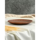 Тарелка "Тиана", декор, красная глина, 21 см 9828439