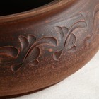 Горшок для запекания с крышкой «Поли», декор, красная глина, 1 л - фото 4385458