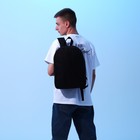 Рюкзак школьный текстильный NAZAMOK, 38х14х27 см, цвет чёрный - Фото 6