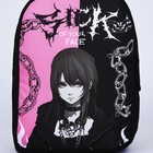 Рюкзак школьный текстильный «Аниме», 38х14х27 см, цвет чёрный, розовый - Фото 4