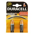 УЦЕНКА Батарейка алкалиновая Duracell Basic, AA, LR6-2BL, 1.5В, блистер, 2 шт. - Фото 3