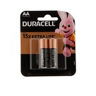 УЦЕНКА Батарейка алкалиновая Duracell Basic, AA, LR6-2BL, 1.5В, блистер, 2 шт. - Фото 10
