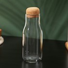 Бутылка для соуса и масла «Эко», 400 мл, 6×16.5 см, с пробковой крышкой, стекло - Фото 1