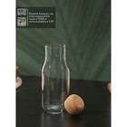 Бутылка стеклянная для соуса и масла с пробковой крышкой BellaTenero «Эко», 400 мл, 6×16,5 см - фото 4385476