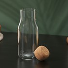 Бутылка для соуса и масла «Эко», 400 мл, 6×16.5 см, с пробковой крышкой, стекло - Фото 2