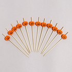 Шпажки для канапе «Тыква», в наборе 12 штук, оранжевая - Фото 3