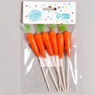 Шпажки «Морковь», набор 6 шт, цвет оранжевый - Фото 3