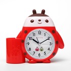Часы - органайзер с будильником "Божья коровка", дискретный ход, d-8 см, 15 х 13.4 см, АА - фото 319638096