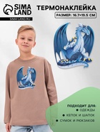 Термонаклейка «Дракон», 16.7×19.5 см, - Фото 1