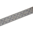 Карниз трёхрядный «Клевер» 160 см, декоративная планка 8 см, цвет серый/платина - Фото 2