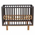 Кроватка детская Polini Kids Simple 340, графит/дуб каменный - Фото 2