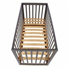 Кроватка детская Polini Kids Simple 340, графит/дуб каменный - Фото 6