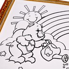 Набор для творчества: гравюра и раскраска объёмная из пластика «Милый мишка», МИКС - фото 7000339