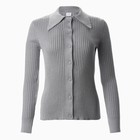 Джемпер женский MINAKU: Knitwear collection цвет серый, размер 42-44 - Фото 7