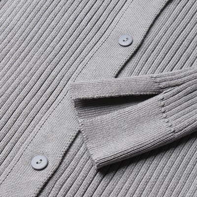 Джемпер женский на пуговицах MINAKU: Knitwear collection, серый, размер 42-44