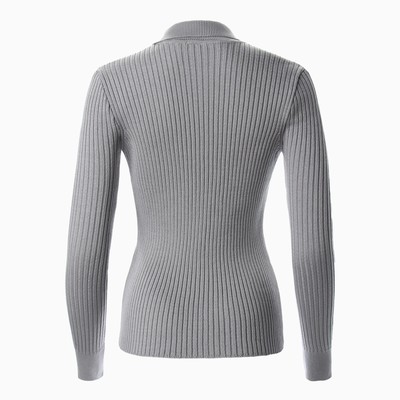 Джемпер женский на пуговицах MINAKU: Knitwear collection, серый, размер 42-44