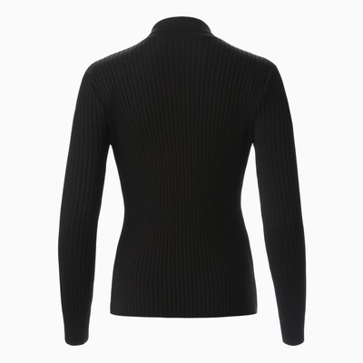 Джемпер женский на пуговицах MINAKU: Knitwear collection, чёрный, размер 42-44
