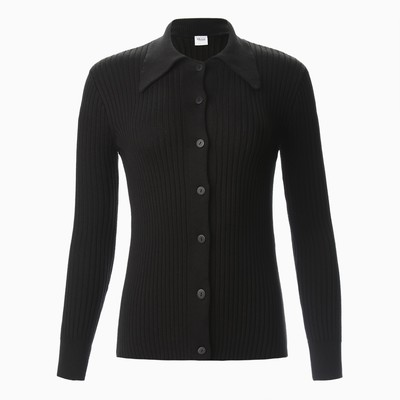 Джемпер женский на пуговицах MINAKU: Knitwear collection, чёрный, размер 42-44