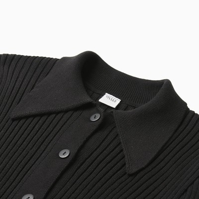 Джемпер женский на пуговицах MINAKU: Knitwear collection, чёрный, размер 42-44