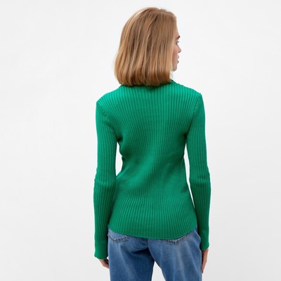Джемпер женский на пуговицах MINAKU: Knitwear collection, зелёный, размер 42-44