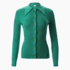 Джемпер женский MINAKU: Knitwear collection цвет зёленый, размер 42-44 - фото 69659