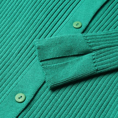 Джемпер женский на пуговицах MINAKU: Knitwear collection, зелёный, размер 42-44