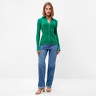 Джемпер женский MINAKU: Knitwear collection цвет зёленый, размер 46-48 - Фото 5