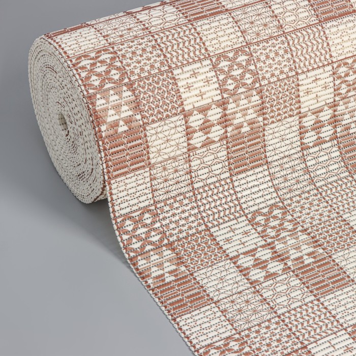 Коврик для ванной комнаты «Преображение», ширина 80 см, рулон 15 м, цвет коричневый - Фото 1