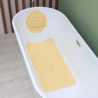 SPA-коврик для ванны с подушкой на присосках «Лотос», коврик 89×44 см, цвет бежевый - Фото 2