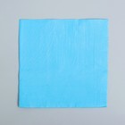 Салфетки бумажные, однотонные, 33х33 см, набор 20 шт., цвет голубой - Фото 1
