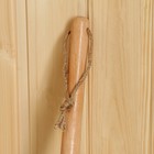 Ковш для бани из нержавеющей стали 0,23 л, длина 69 см, с деревянной ручкой - Фото 4