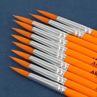 Кисть для рисования синтетика круглая №9 (диаметр обоймы 5 мм; длина ворса 22 мм) - Фото 4