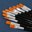 Кисть для рисования Синтетика Плоская №24 (ширина обоймы 22 мм; длина ворса 22 мм) - Фото 4