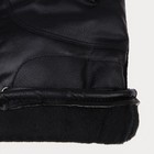 Перчатки мужские, безразмерные, с утеплителем, цвет чёрный - Фото 2