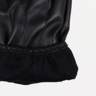 Перчатки мужские, безразмерные, без утеплителя, цвет чёрный 9642978