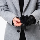 Перчатки мужские, безразмерные, без утеплителя, цвет чёрный 9642978