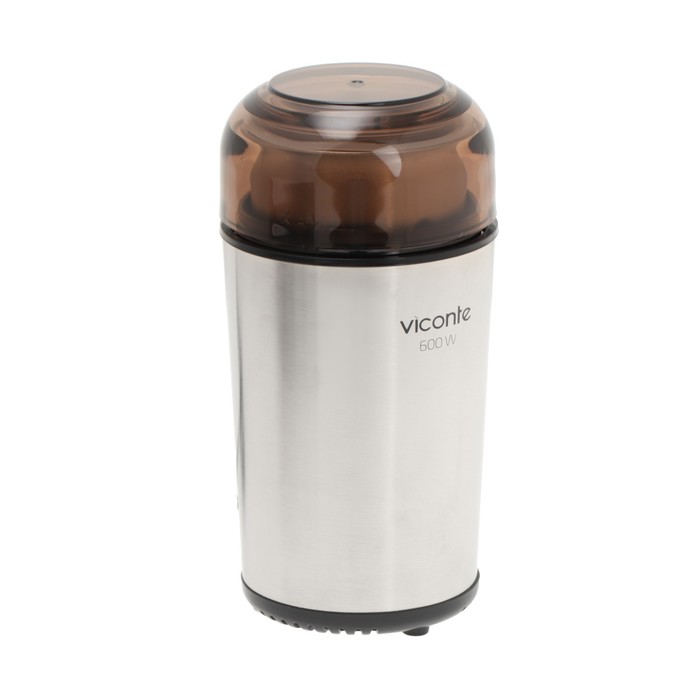 Кофемолка Viconte VC-3115, электрическая, ножевая, 600 Вт, 100 г, серебристо-чёрная